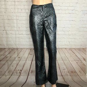 Retro Highway flare reptile snakeskin pant NEW